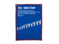 ZESTAW KLUCZY PŁASKO-OCZKOWYCH WYDŁUŻONYCH 10cz. 10 - 19mm King Tony 12A0MRN