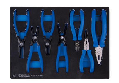 ZESTAW SZCZYPIEC SEGERA + UNIWERSALNE King Tony 7cz. , WKŁAD Z PIANKI EVA DO WÓZKA 9-40207GPV02