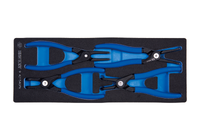 ZESTAW SZCZYPIEC DO PIERŚCIENI SEGERA 4 SZT., WKŁAD Z PIANKI DO WÓZKA King Tony 9-42154GPV