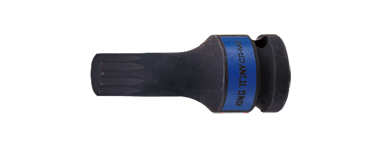 NASADKA KRÓTKA UDAROWA 1/2" Z KOŃCÓWKĄ SPLINE M12 x 60mm King Tony 405612M