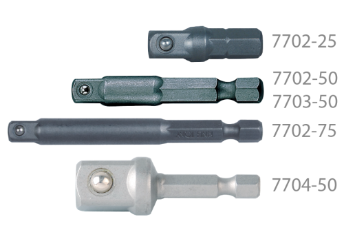 UCHWYT TRZPIENIOWY DO WKRĘTAREK 1/4'' CALOWY 1/4'' x 25mm, ZACZEP KULKOWY King Tony 7702-25