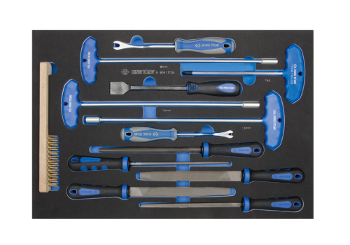 ZESTAW 13cz. NARZĘDZIA RÓŻNE,  WKŁAD Z PIANKI EVA King Tony 9-90413TQV
