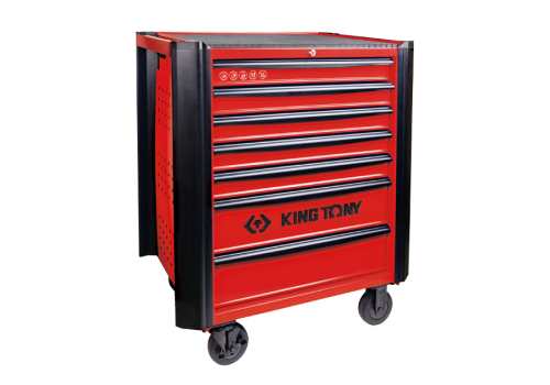WÓZEK WARSZTATOWY Z PROTEKTORAMI 7 SZUFLAD (BEZ NARZĘDZI) King Tony 87634-7B