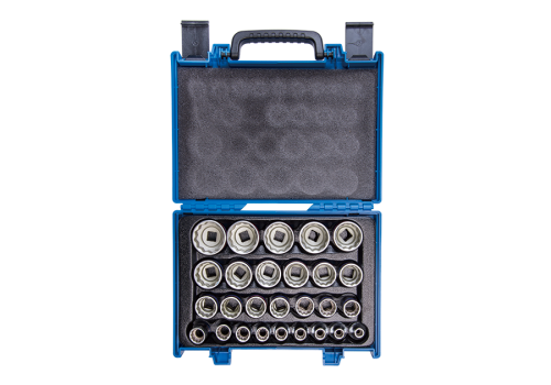 ZESTAW NASADEK 1/2" 12-kąt. 8-36mm W WALIZCE 27cz. King Tony 4057MR
