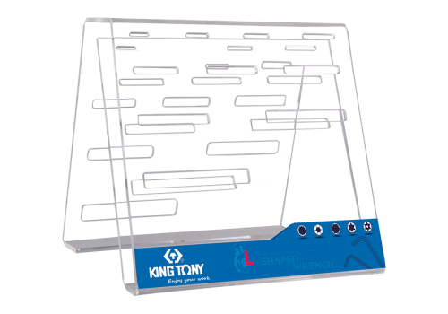 STOJAK EKSPOZYCYJNY Z PLEXI DO KLUCZY TYPU "L" King Tony 87125