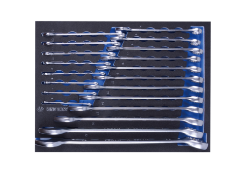 ZESTAW KLUCZY PŁASKO-OCZKOWYCH 20cz. 6 - 32mm, WKŁAD Z PIANKI, DO WÓZKA King Tony 9-12D20MRV