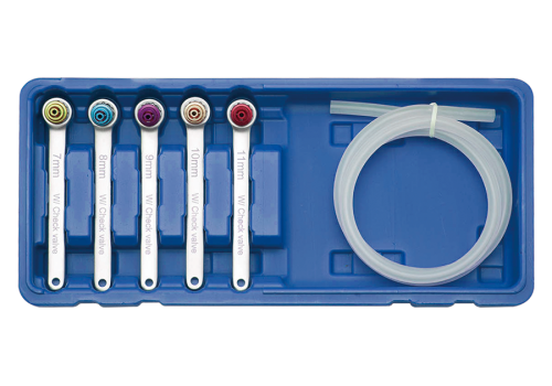 ZESTAW KLUCZY DO ODPOWIETRZANIA I WYMIANY PŁYNU HAMULCOWEGO, 7 CZ. King Tony 9BC5001MR