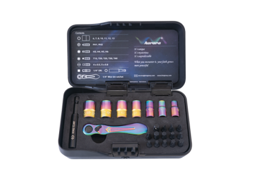 Zestaw narzędzi 1/4" 23 cz. King Tony Aurora 2523MT-AM