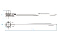 DWUSTRONNY KLUCZ NASADKOWY Z GRZECHOTKĄ 10x12mm King Tony 15001012P