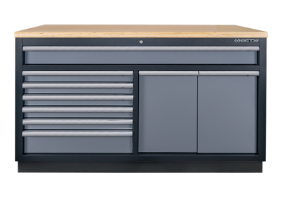 SZAFKA Z 9 SZUFLADAMI SZARA. WYMIARY 1360x730x725mm King Tony 87D11-23A-KG