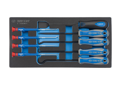 ZESTAW HAKÓW MONTERSKICH. 9cz.- WKŁAD Z PIANKI EVA DO WÓZKA King Tony 9-30909AYV