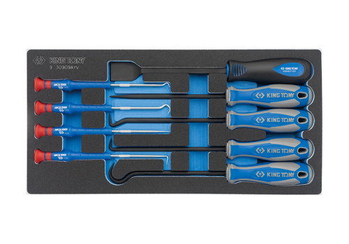 ZESTAW HAKÓW MONTERSKICH. 9cz.- WKŁAD Z PIANKI EVA DO WÓZKA King Tony 9-30909AYV