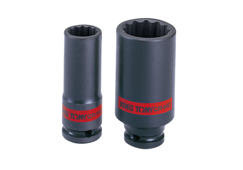 NASADKA DŁUGA UDAROWA 1/2" 5/8" x 80mm. 12-kąt King Tony 443020S