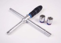 SKŁADANY KLUCZ KRZYŻOWY DO KÓŁ 1/2" Z NASADKAMI 19. 21MM King Tony 4503MR01