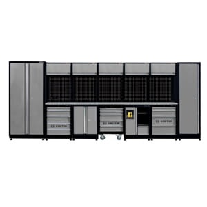 ZESTAW MEBLI WARSZTATOWYCH NUMER 21 (SZARE), 4885x600x1900mm King Tony 87D21X01SA-KG