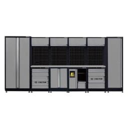 ZESTAW MEBLI WARSZTATOWYCH NUMER 22 (SZARE), 4235x600x1900mm King Tony 87D21X02SA-KG