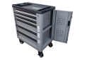 WÓZEK WARSZTATOWY 7 SZUFLAD Z SZAFKĄ BOCZNĄ SZARY King Tony 87G38-7BA-G
