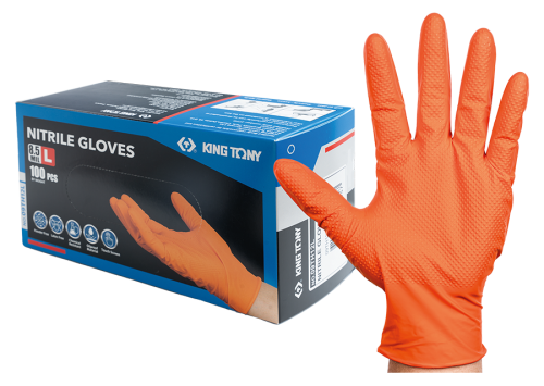 RĘKAWICZKI NITRYLOWE (50 par) rozmiar XL King Tony 9TH12AXL