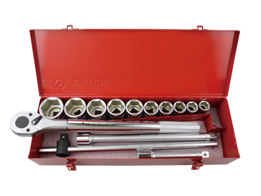 ZESTAW NASADEK 3/4'' 14cz. KRÓTKIE 6-kąt. 22 - 50mm Z AKCESORIAMI King Tony 6314MR