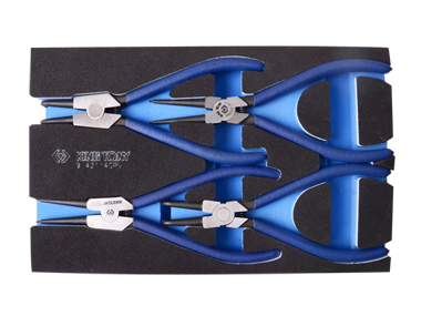 ZESTAW SZCZYPIEC DO PIERŚCIENI SEGERA 4 SZT., WKŁAD Z PIANKI DO WÓZKA King Tony 9-42114GPV