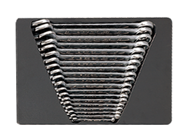 ZESTAW KLUCZY PŁASKO-OCZKOWYCH 19cz. 6 - 24mm, WKŁAD DO WÓZKA King Tony 9-1219MR01