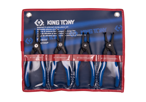 ZESTAW SZCZYPIEC  DO  PIERŚCIENI  SEGERA  4 SZT. King Tony 42154GP