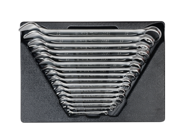 ZESTAW KLUCZY PŁASKO-OCZKOWYCH 16cz. 8 - 32mm, WKŁAD DO WÓZKA King Tony 9-1216MR03