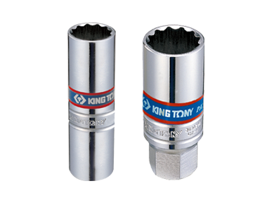 NASADKA DO ŚWIEC 3/8'' 18mm x 63mm 12-kąt. WKŁADKA GUMOWA King Tony 36B018