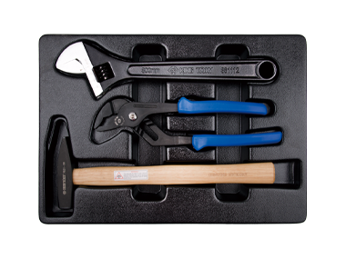 ZESTAW NARZĘDZI - 3611-12P + 6511-10A + 7821-30, WKŁAD DO WÓZKA King Tony 9-90103PP