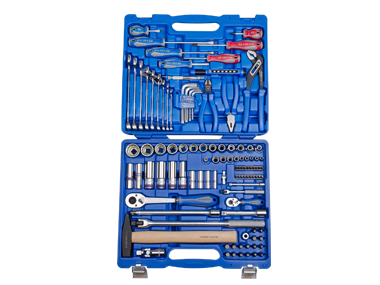 ZESTAW NASADEK 1/4'' + 1/2'' 110cz. 5 -30mm 12-kąt. Z AKCESORIAMI, + NARZĘDZIA UNIWERSALNE King Tony 7010MR