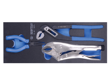 ZESTAW SZCZYPIEC 6011-10R + 6516-1C + 6314-05, WKŁAD Z PIANKI, DO WÓZKA King Tony 9-40113GPV