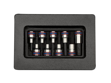 ZESTAW NASADEK IMBUS HEX 1/2'' 9 cz. DŁUGIE 4 - 17mm WKŁAD DO WÓZKA King Tony 9-4120PR