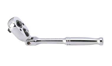 GRZECHOTKA Z PRZYCISKIEM 1/4'' ŁAMANA 24 ZĘBY 150mm UCHWYT POLEROWANY King Tony 2781-06P