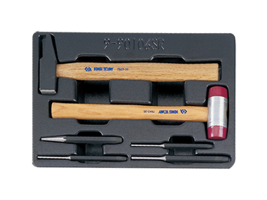 ZESTAW NARZĘDZI - 76404-06 + 76405-65 + 76406-07 + 7822-30 + 76105-06 + 7842-35, WKŁAD DO WÓZKA King Tony 9-90106SR