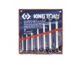 ZESTAW KLUCZY OCZKOWYCH ODGIĘTYCH 75° 7cz. CALOWE 1/4 - 1.1/8'' King Tony 1707SR