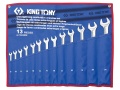 ZESTAW KLUCZY PŁASKO-OCZKOWYCH WYDŁUŻONYCH 13cz. 8 - 24mm King Tony 12A3MRN