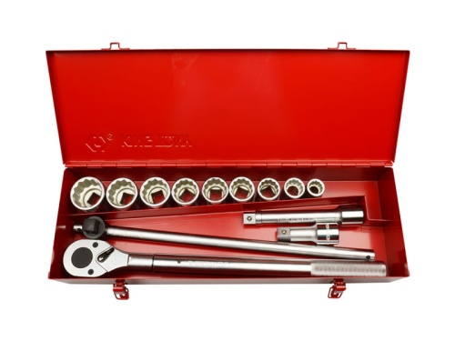 ZESTAW NASADEK 3/4'' 13cz. KRÓTKIE 12-kąt. 19 - 41mm Z AKCESORIAMI King Tony 6013MR