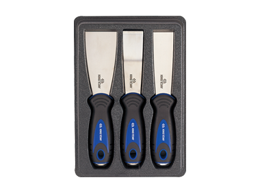 ZESTAW SKROBAKÓW WZMOCNIONYCH ZE STALI NIERDZEWNEJ, 3 SZT. King Tony 9CJ023