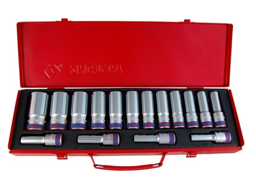 ZESTAW NASADEK 1/2'' 16cz. DŁUGIE 10 - 32mm 12-kąt. King Tony 4216MR