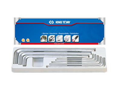 ZESTAW IMBUSÓW 8 szt. 1125S - HEX DŁUGIE CALOWE 1/8 - 9/16'' King Tony 20208SR01