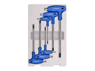ZESTAW IMBUSÓW Z UCHWYTEM ''L'' 6szt. 1160 - HEX / HEX Z KULKĄ 3 - 8mm, KARTON King Tony 22106MR