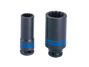 NASADKA DŁUGA UDAROWA CIENKOŚCIENNA 1/2'' 27mm x 80mm, 12-kąt King Tony 493027M