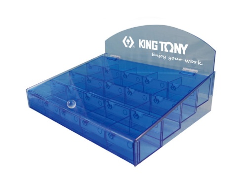 SKRZYNKA EKSPOZYCYJNA DO BITÓW 318x235x183mm King Tony