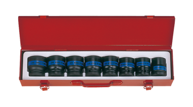 ZESTAW NASADEK UDAROWYCH 3/4'' 8cz. KRÓTKIE 6-kąt. 26 - 38mm King Tony 6409MP