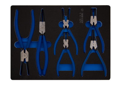 ZESTAW SZCZYPIEC DO PIERŚCIENI SEGERA 6 SZT. WKŁAD Z PIANKI DO WÓZKA King Tony 9-42116GPV