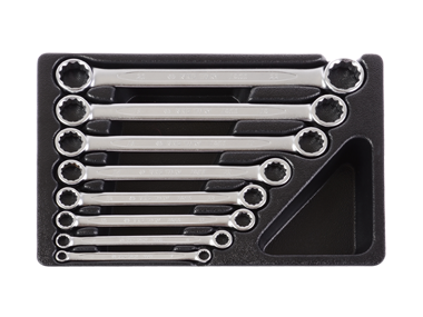 ZESTAW KLUCZY OCZKOWYCH PROSTYCH 8cz. 6 - 22mm, WKŁAD DO WÓZKA King Tony 9-1C08MR
